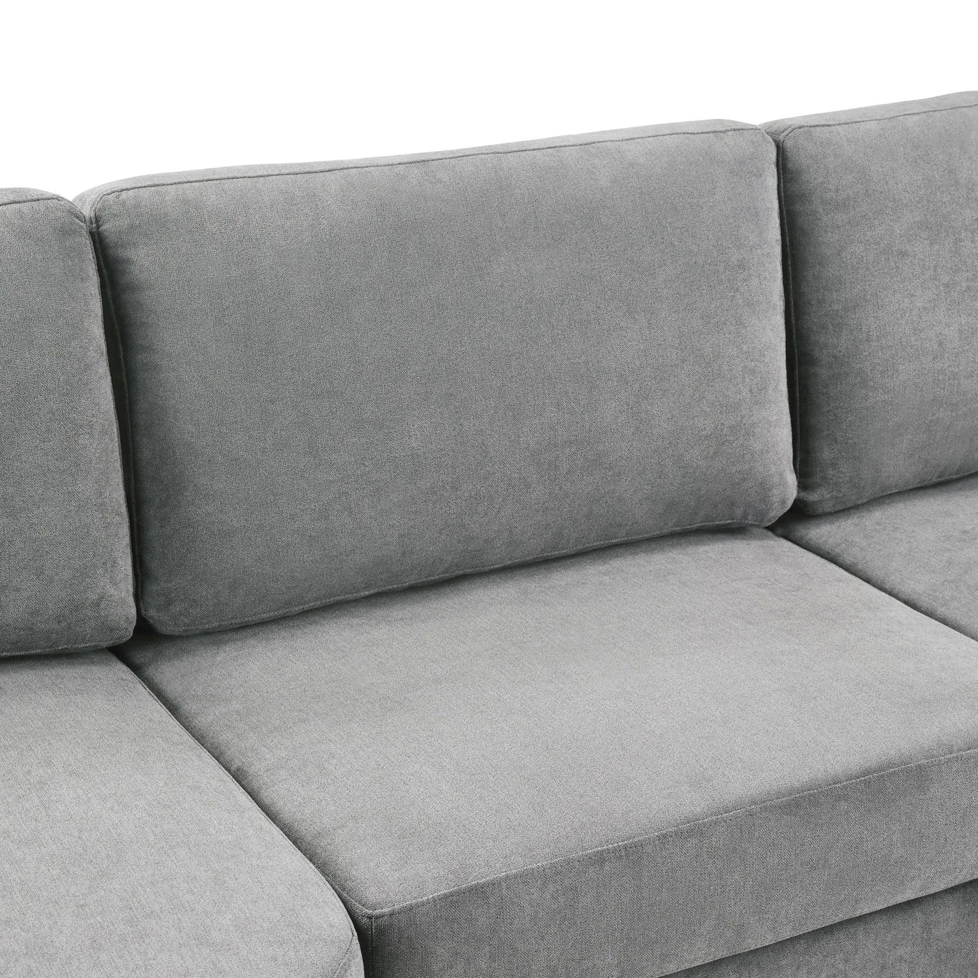 Modern 3 Seater Upholstered Sofa With Curved Design by HouseOfZazla