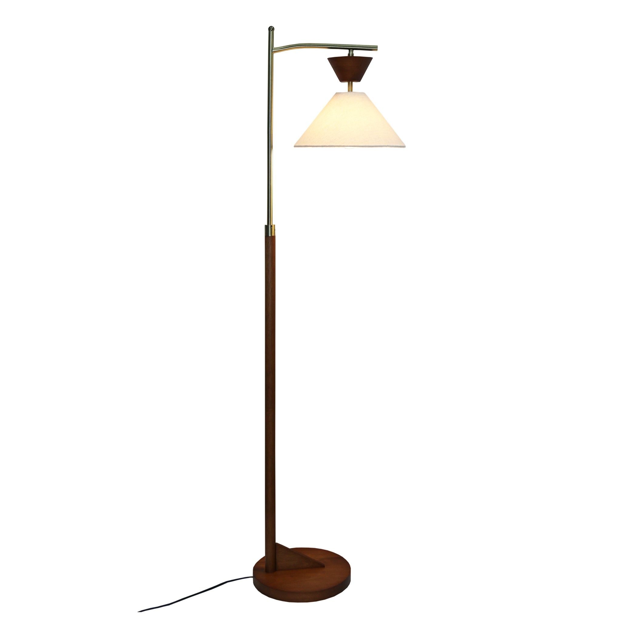 Floor Lamp, Standing Light For Living Room - Brown by HouseOfZazla