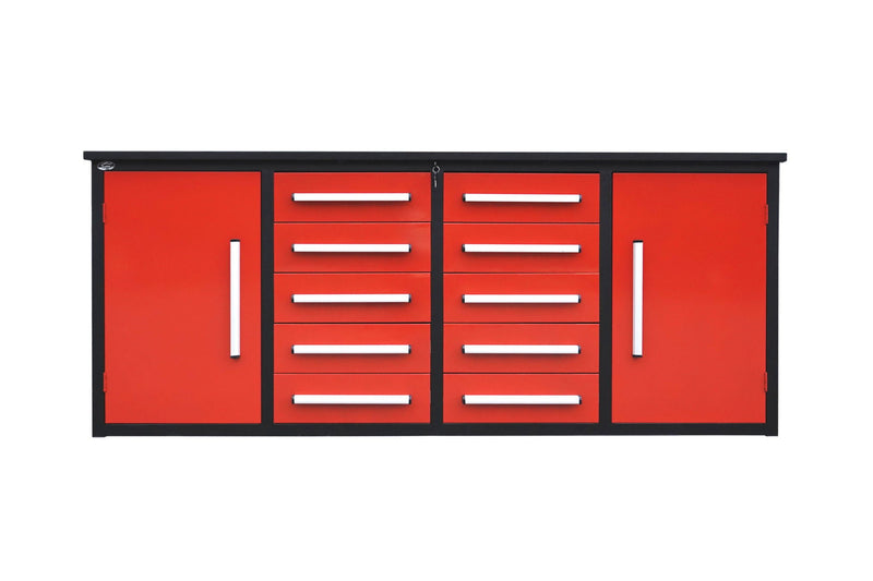 Storage Cabinets With Workbench (With 10 Drawers And 2 Cabinets) by HouseOfZazla