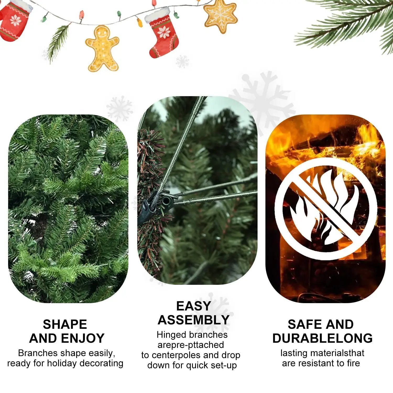 4FT Green PVC and PE Christmas Tree with 919 Tips by HouseOfZazla