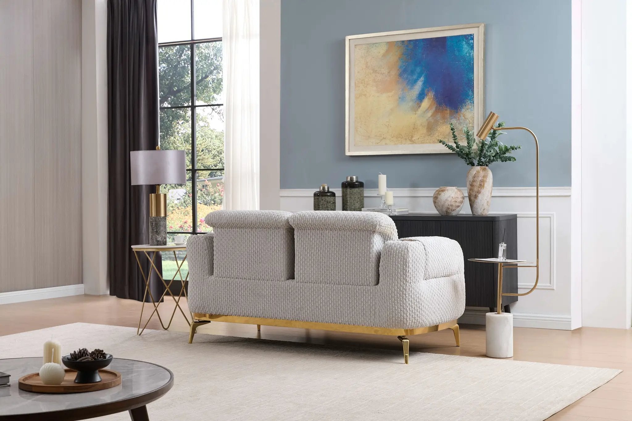 Zoe Modern Style 2PC Living Room Set by HouseOfZazla