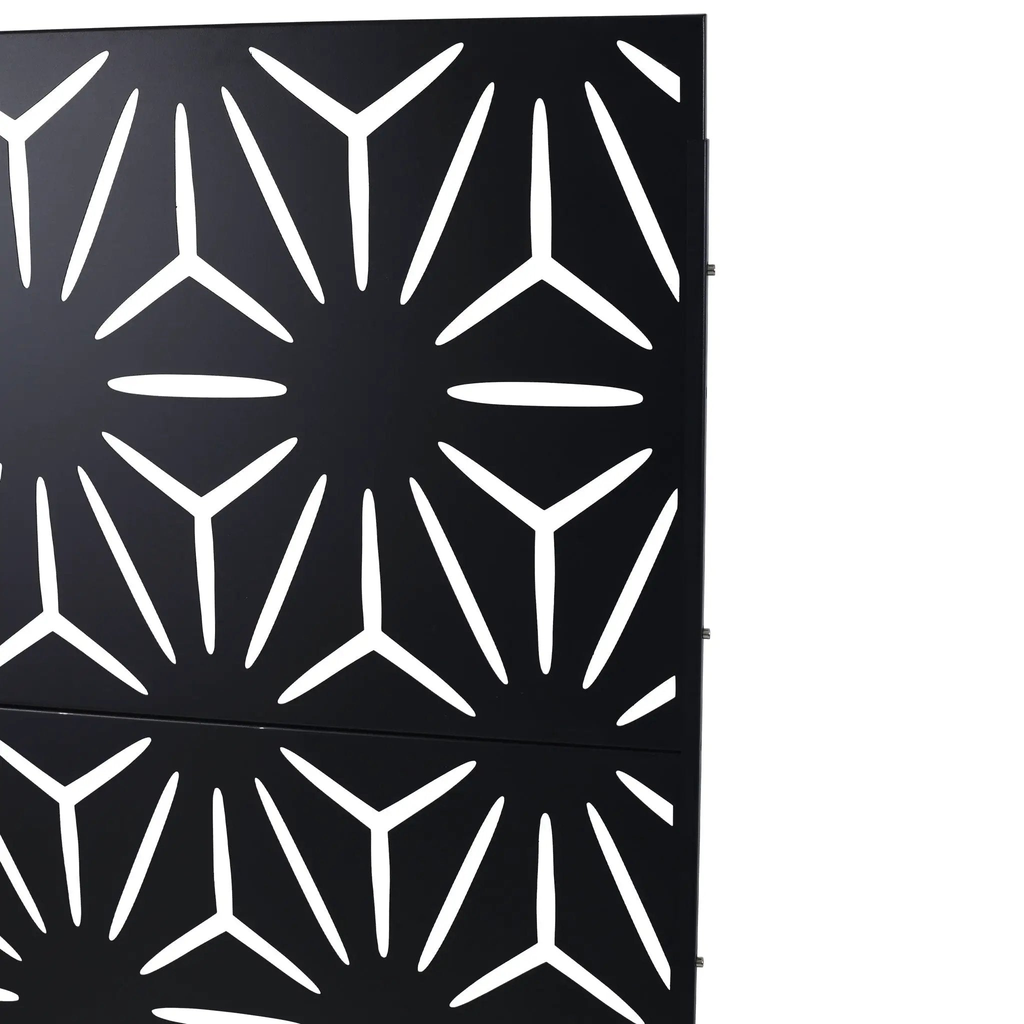 Outdoor & Indoor Metal Privacy Screen, Freestanding Decorative Panels by HouseOfZazla