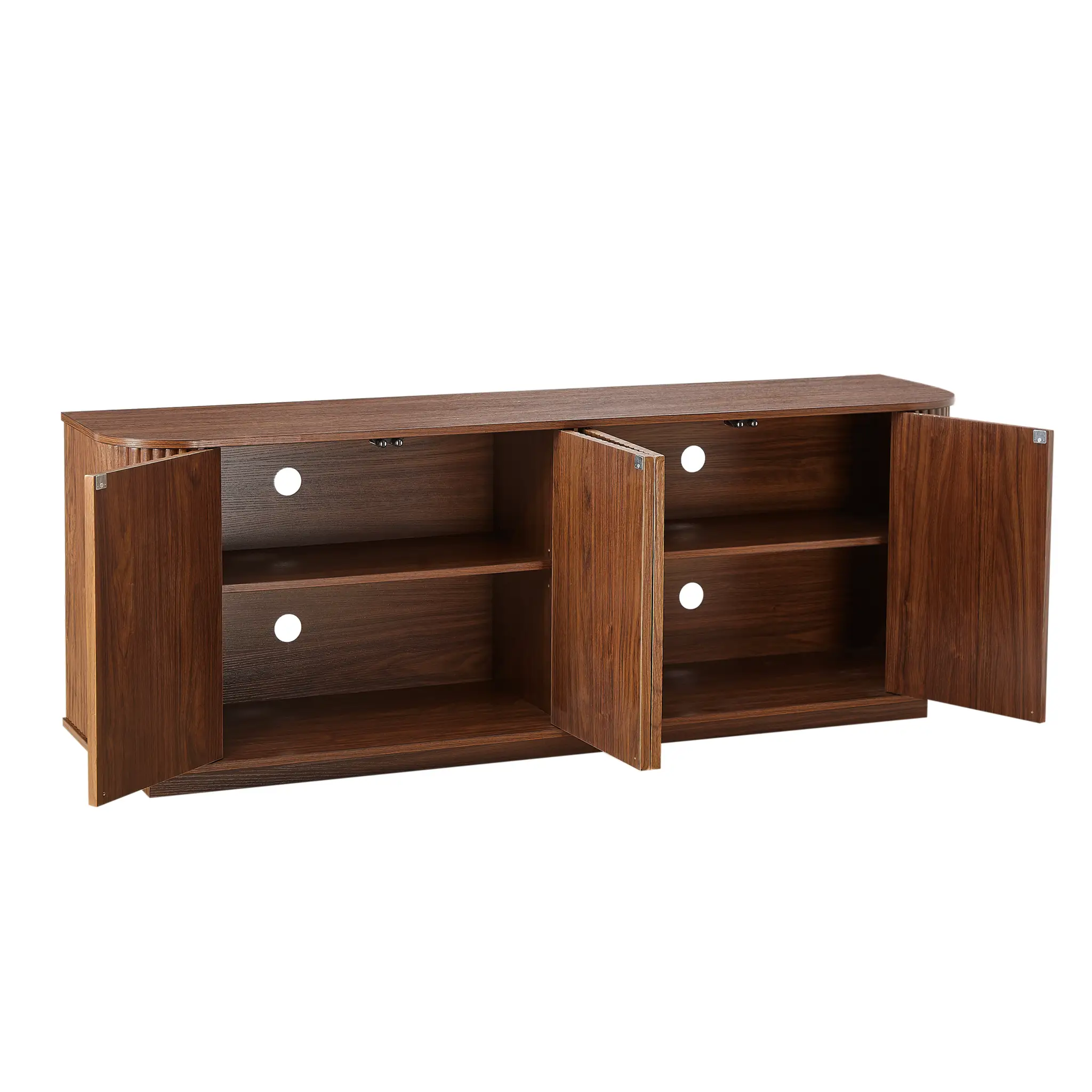 Sideboard Storage Cabinet TV Stand with Wave Pattern by HouseOfZazla