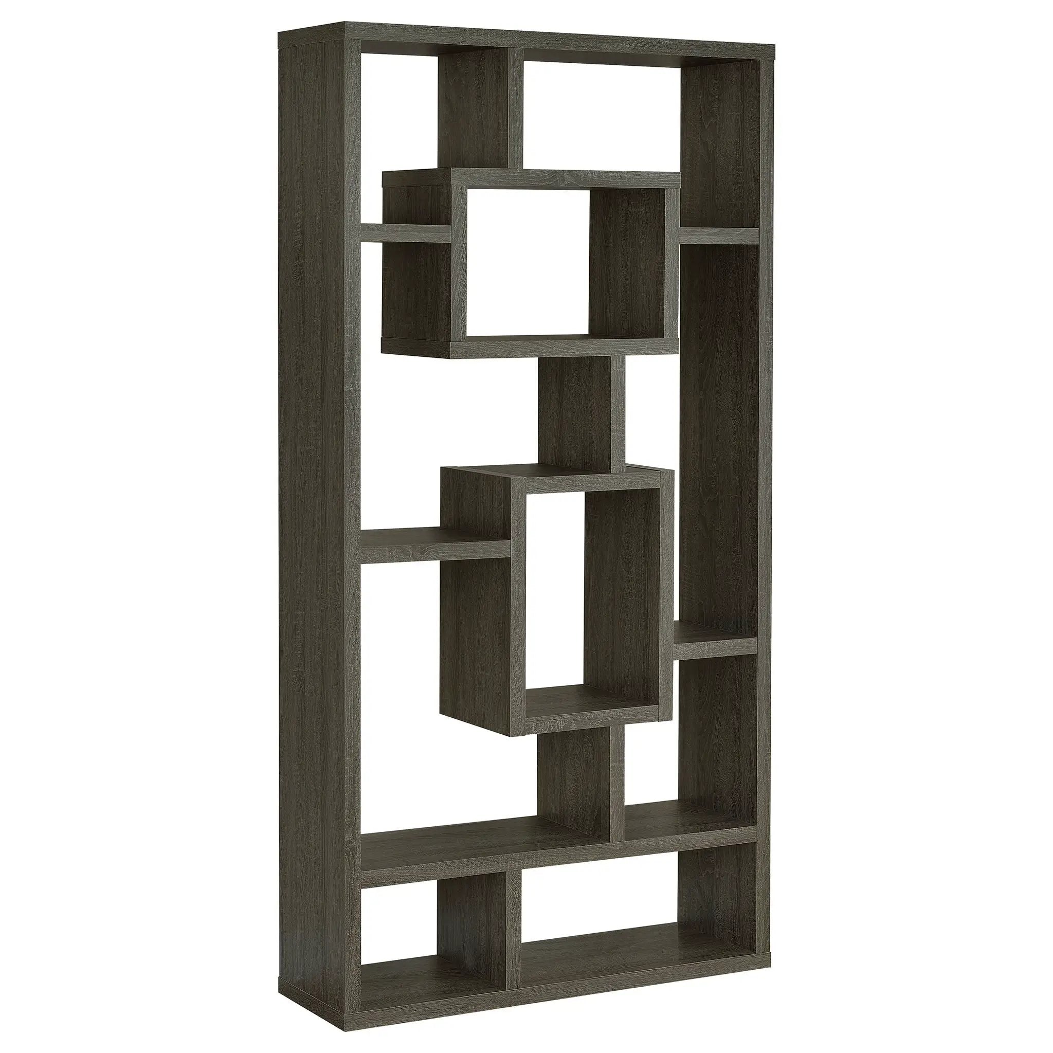 Corey 71-inch 8-shelf Bookshelf Weathered Grey by Unique Piece Furniture