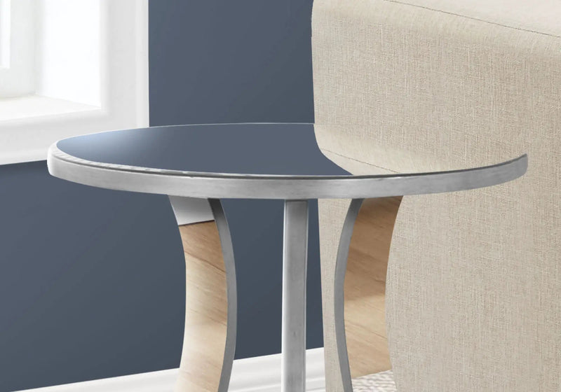 Accent Table, Side Mirror, Transitional - Silver by Unique Piece Furniture
