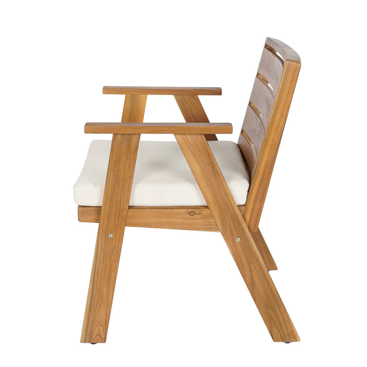 Outdoor Dining Chairs Set of 2, Acacia Wood Patio Chairs by HouseOfZazla