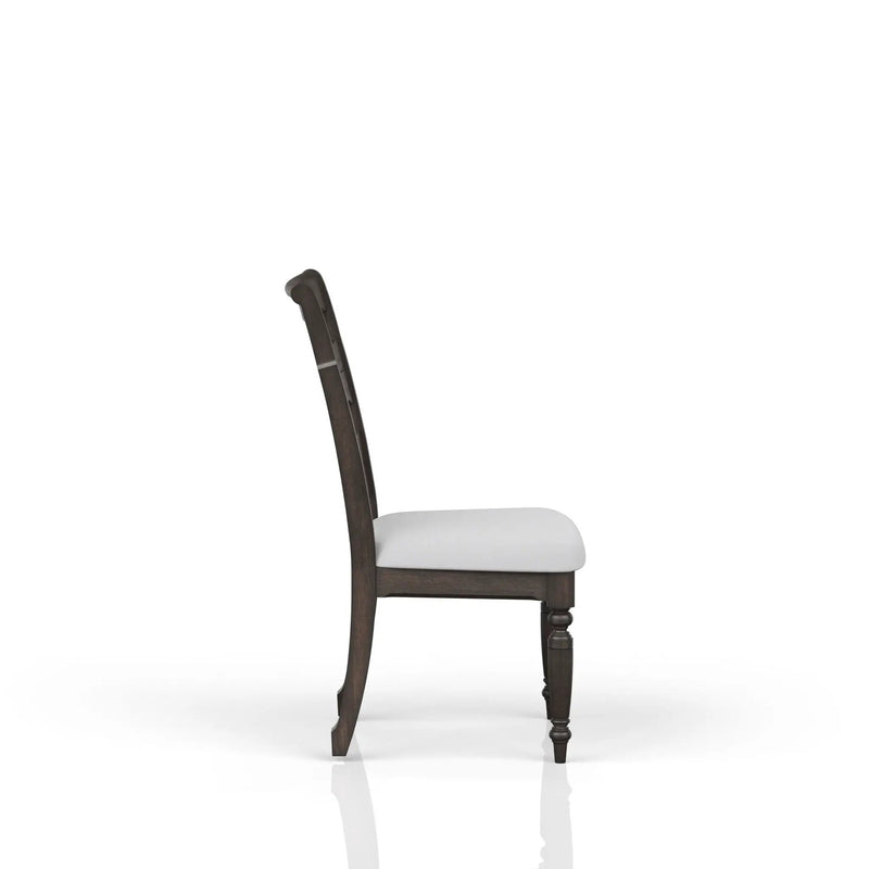 Upholstered Seat Ladderback Side Chair (Set of 2) - Coffee by Unique Piece Furniture