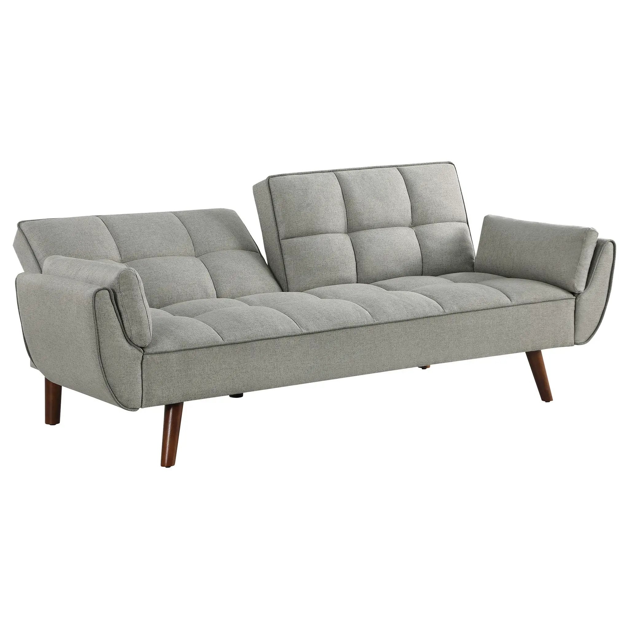 Caufield Upholstered Tufted Convertible Sofa Bed Grey by Unique Piece Furniture