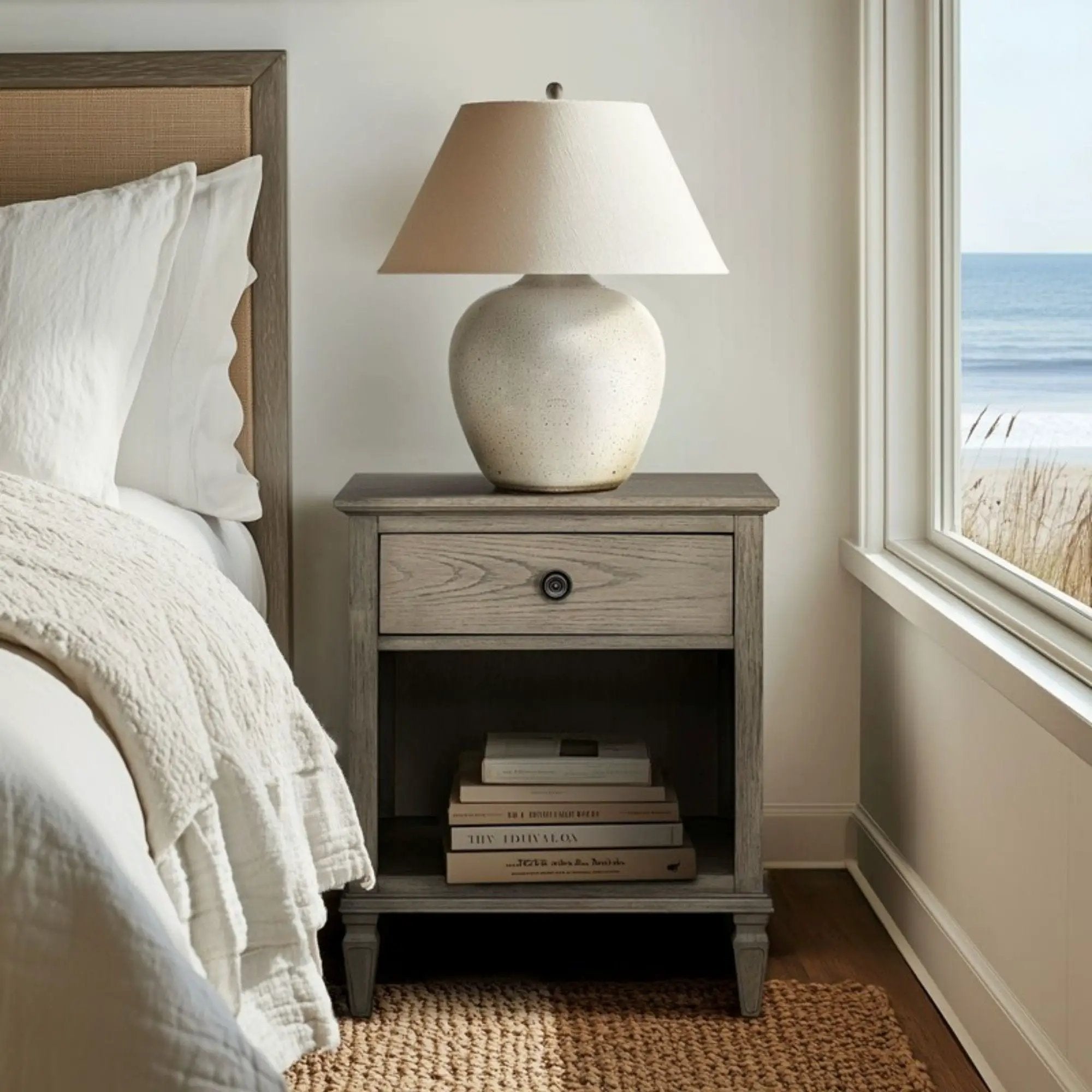 Victoria - Nightstand With Open Storage by Unique Piece Furniture