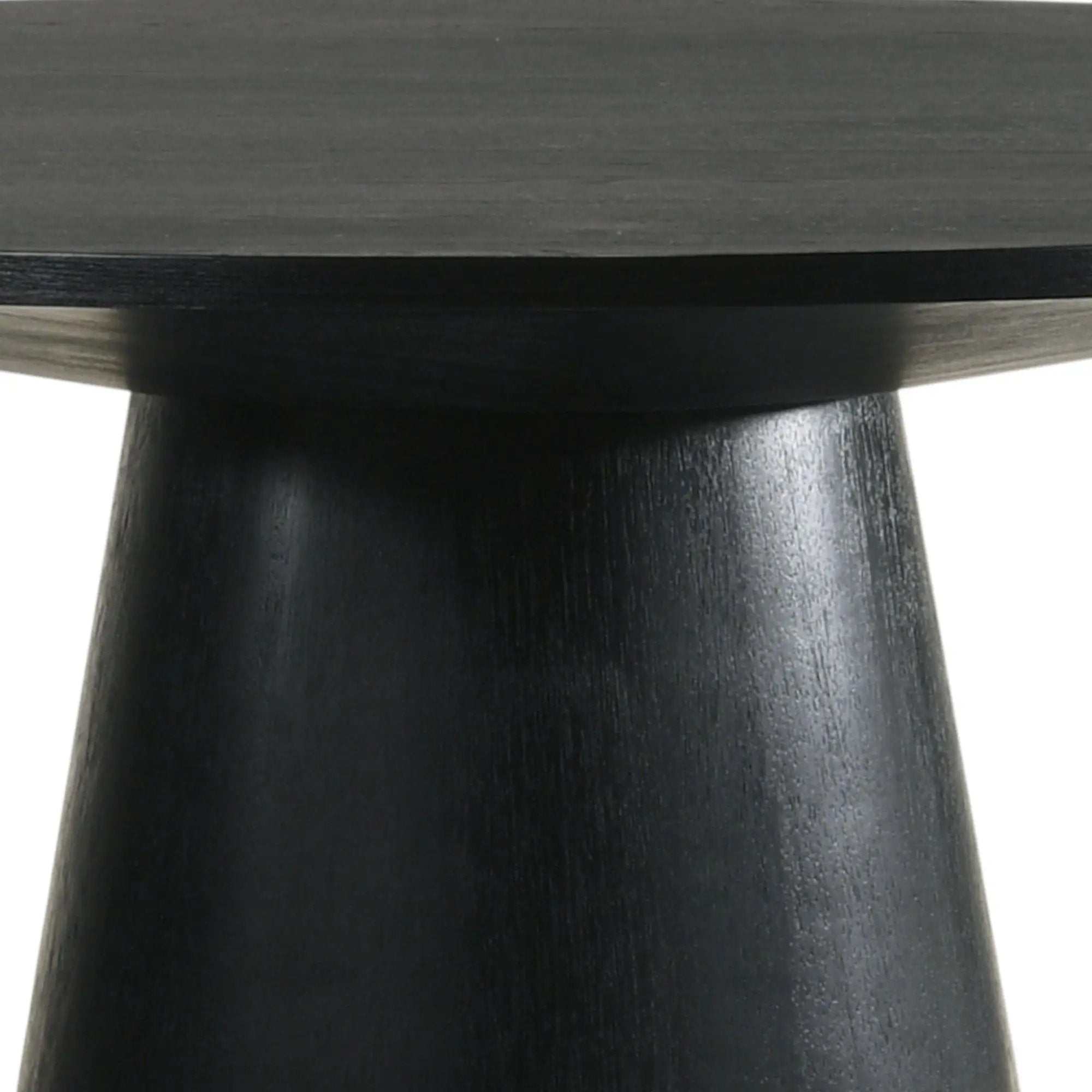 Froja - Manufactured Wood Round Dining Table - Black by HouseOfZazla