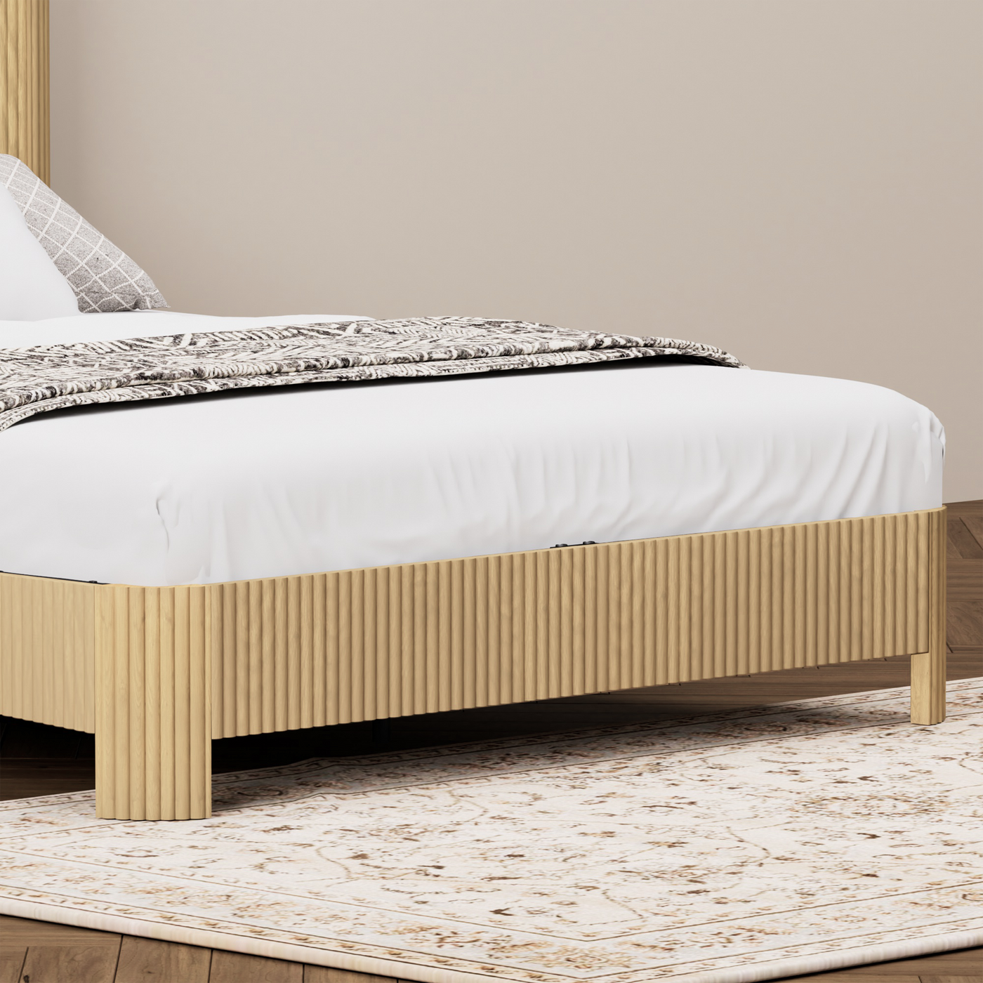 Queen Size Bed Frame With Storage Headboard by HouseOfZazla