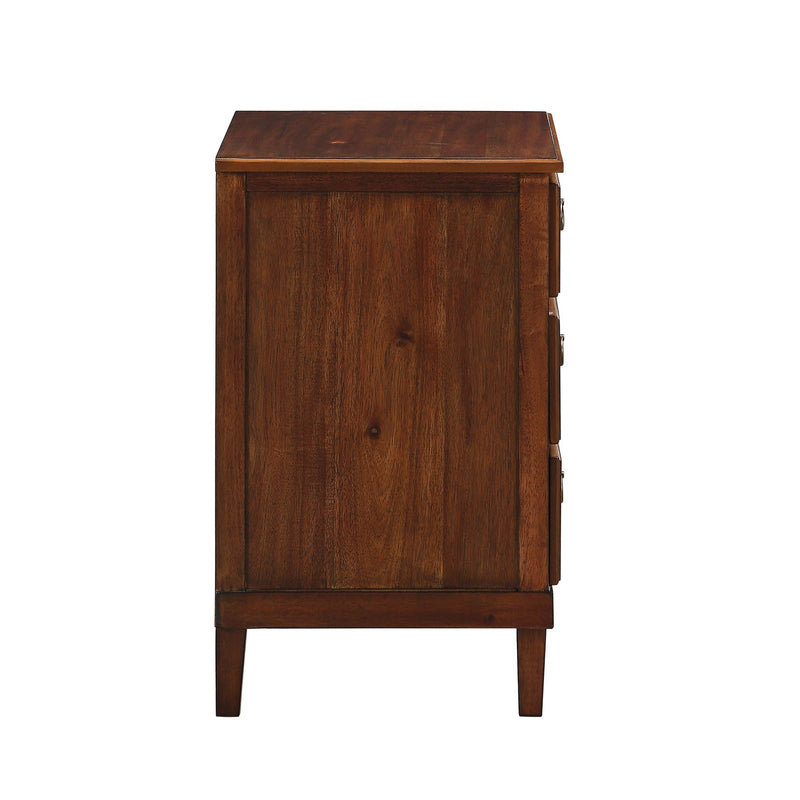 Chamberlin - 3 Drawer Nightstand - Brown by HouseOfZazla