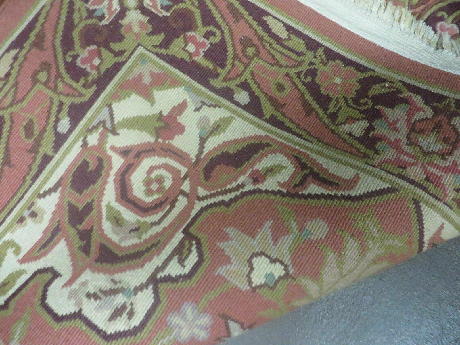 Chinese Wool Rug 3x5 Vintage Handmade Oriental Carpet Floral Medallion by Jewel Rugs