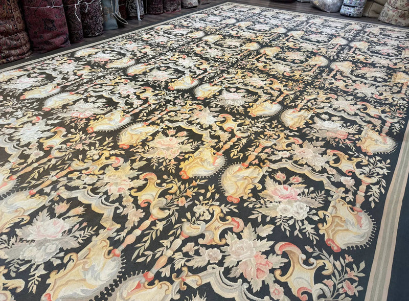 Palace Size Aubusson Rug 12x18 by Jewel Rugs