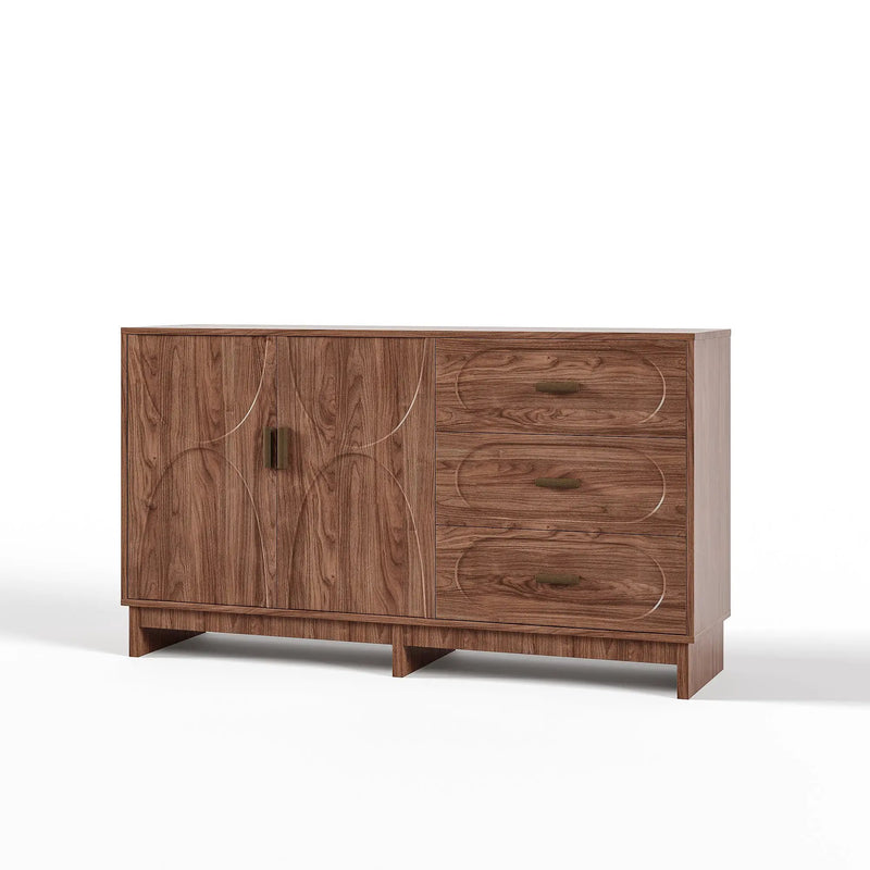 59.1" Buffet Sideboard with 2 Doors and 3 Drawers by HouseOfZazla