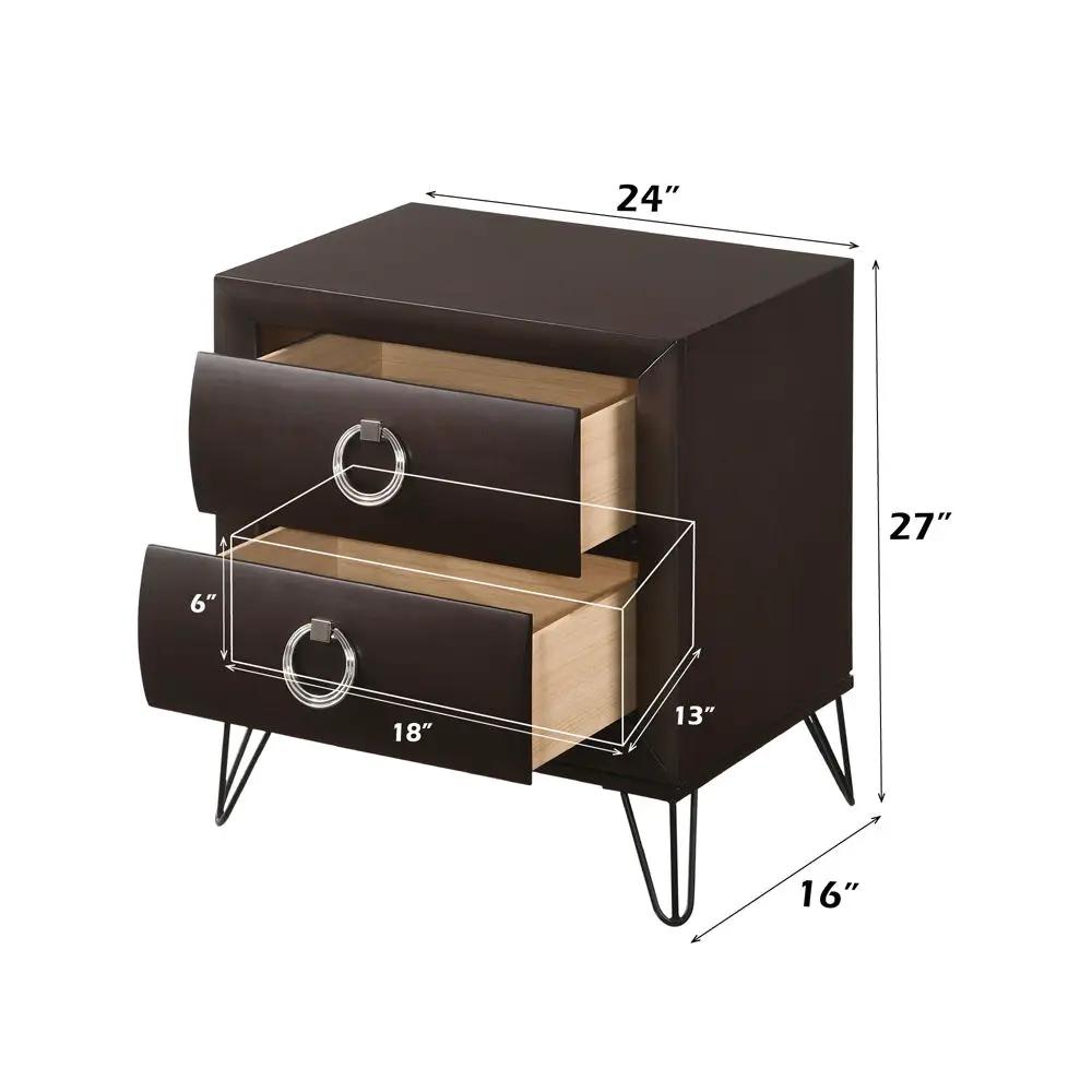Tablita - Nightstand - Dark Merlot by Unique Piece Furniture