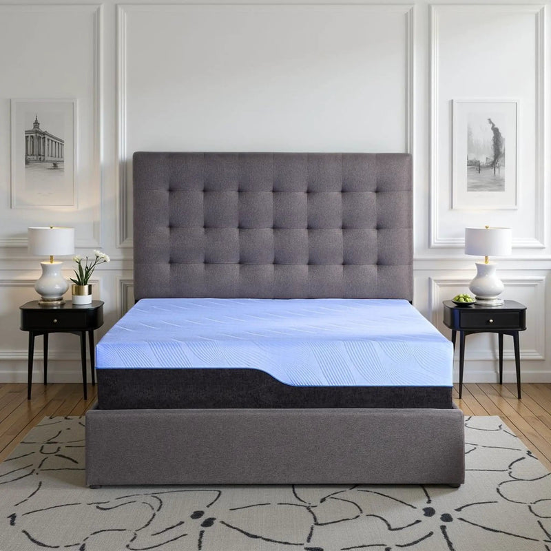 Refresh - 12" Hybrid Cooling Gelcare Memory Foam And Coil Mattress by HouseOfZazla