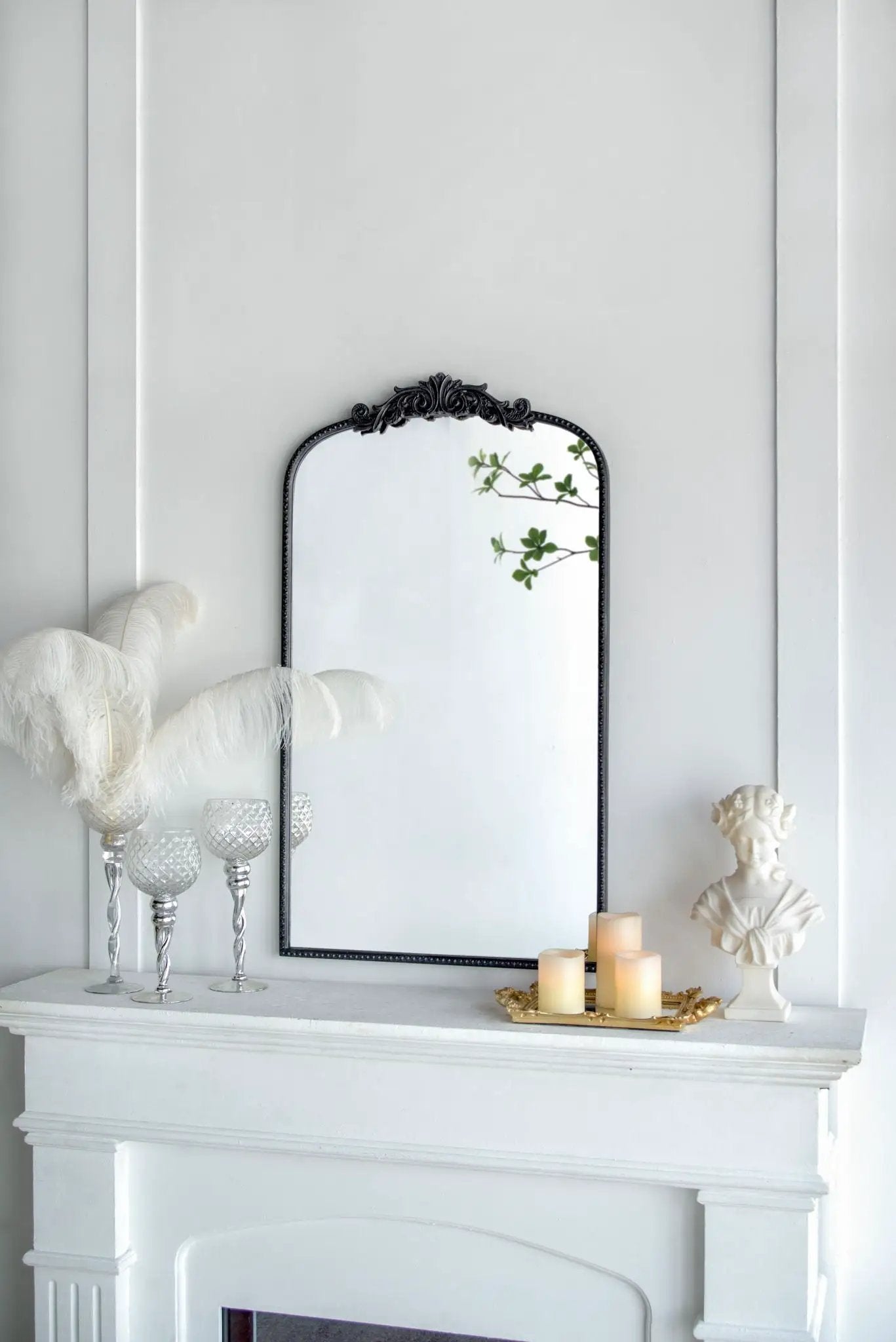 Arch Mirror, Baroque Inspired Wall Decor For Bathroom, Bedroom, Living Room by HouseOfZazla
