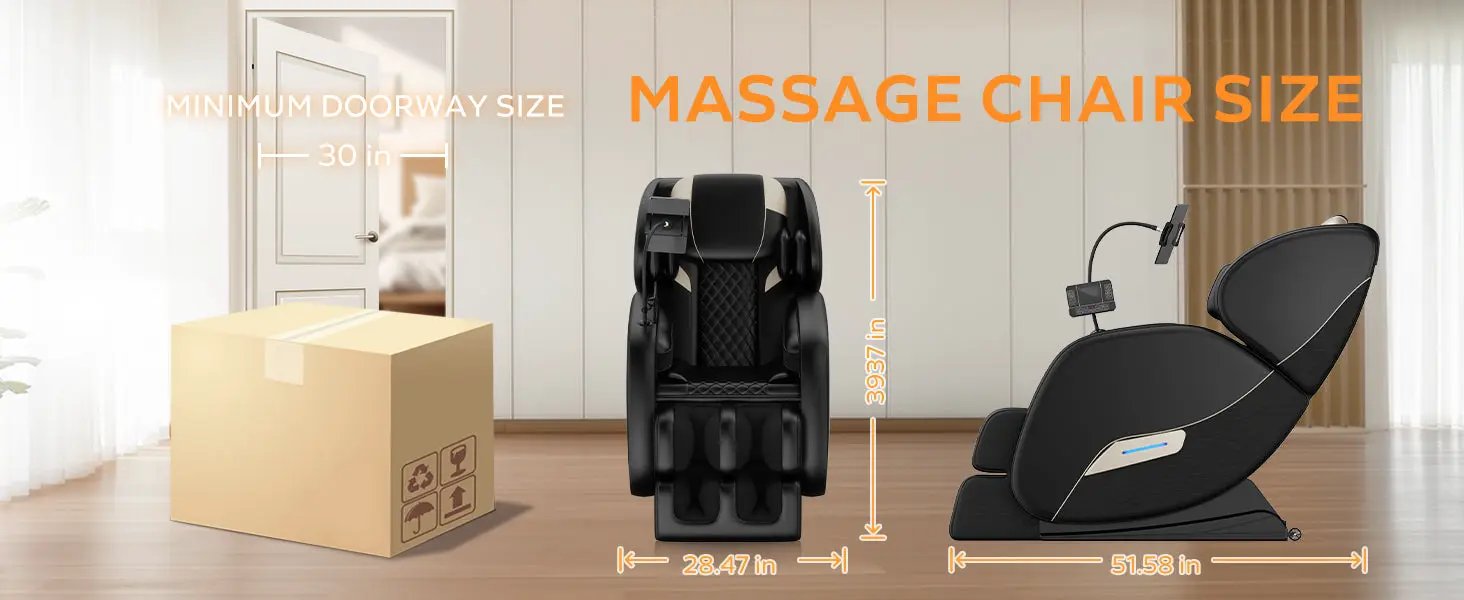 2024 Massage Chair Recliner with Zero Gravity & Full Body Air Pressure by HouseOfZazla