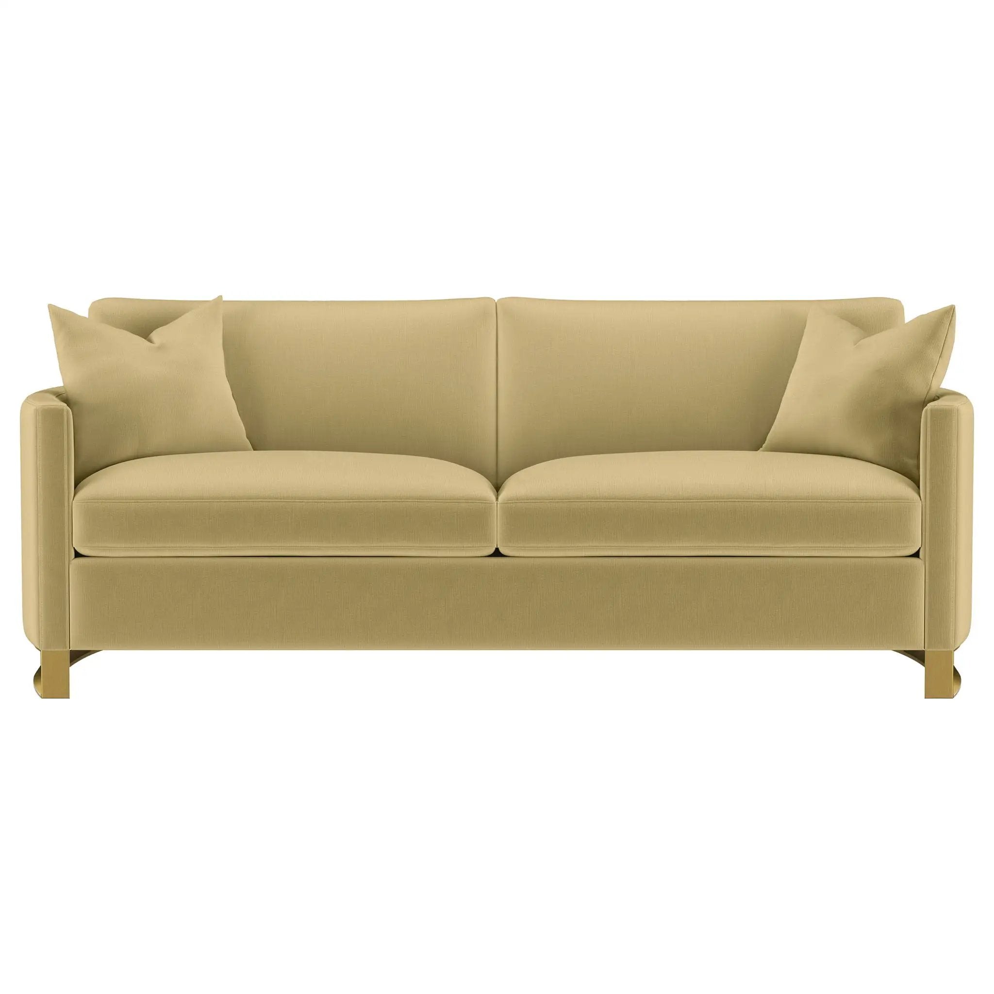 Corliss 2-piece Velvet Upholstered Sofa Set Camel by Unique Piece Furniture