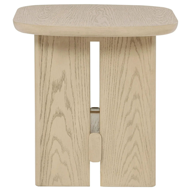 Kailani 3-piece Coastal Coffee and End Table Set Beige Oak by Unique Piece Furniture