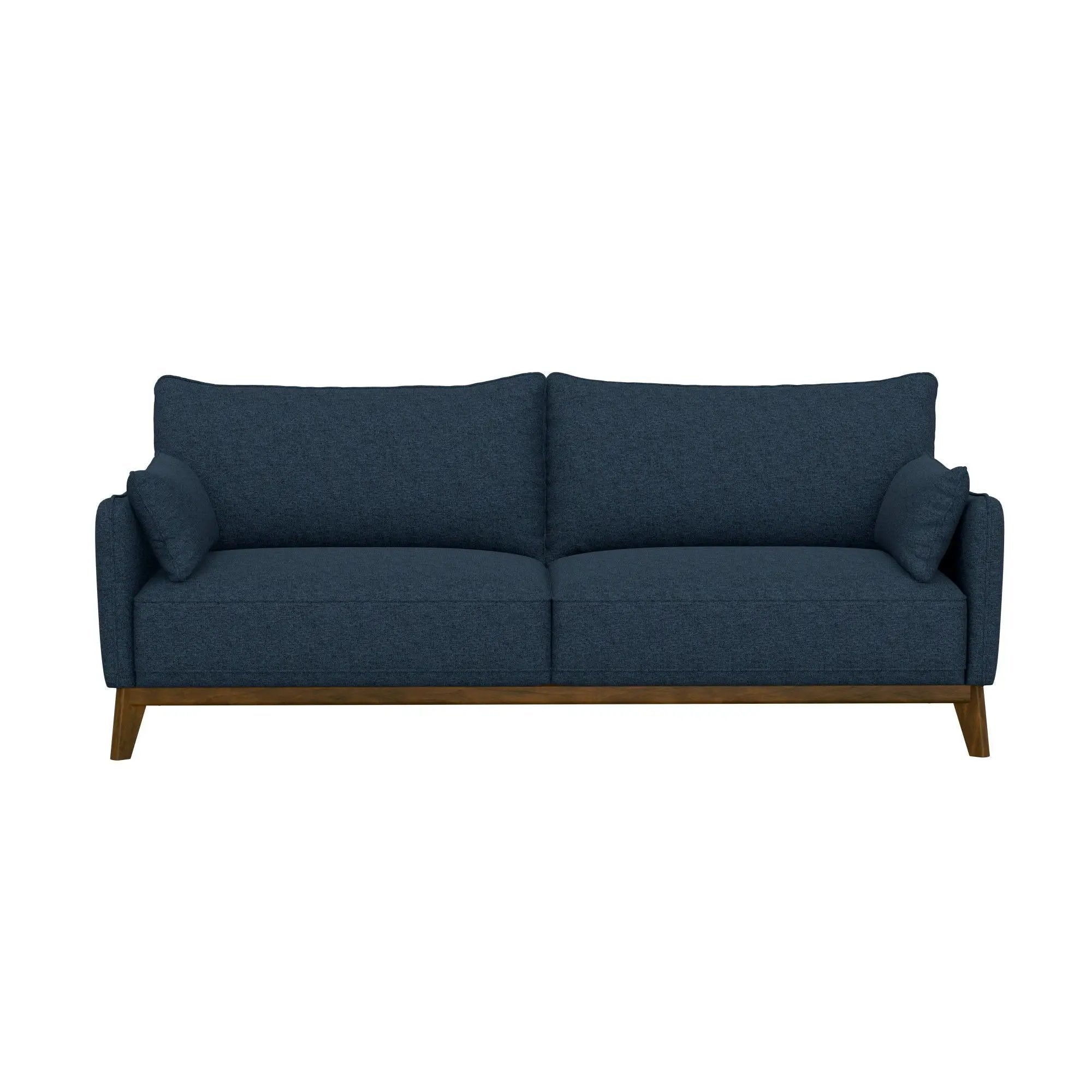 Sofa Wide With Attached Legs - Blue by HouseOfZazla