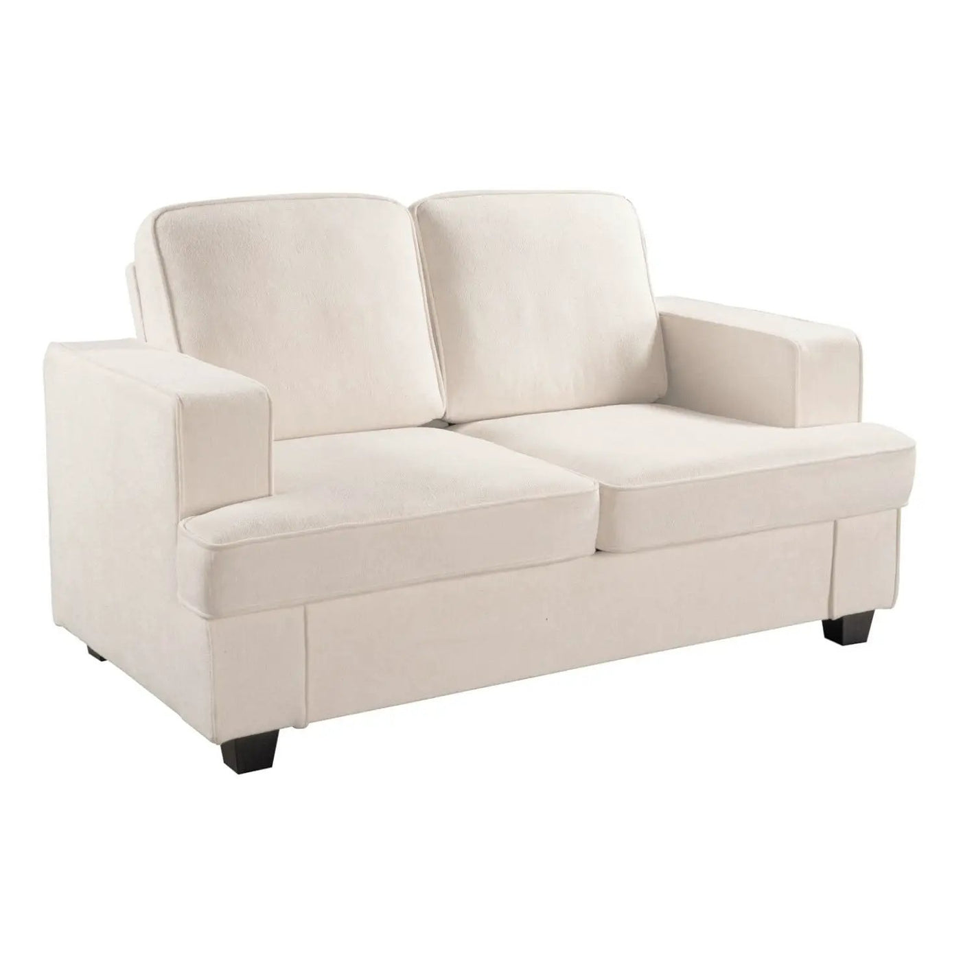Modern Loveseat, Comfortable 2 Seater Couch With Deep Seating, Loose Back Cushions, Wide Arms by Unique Piece Furniture