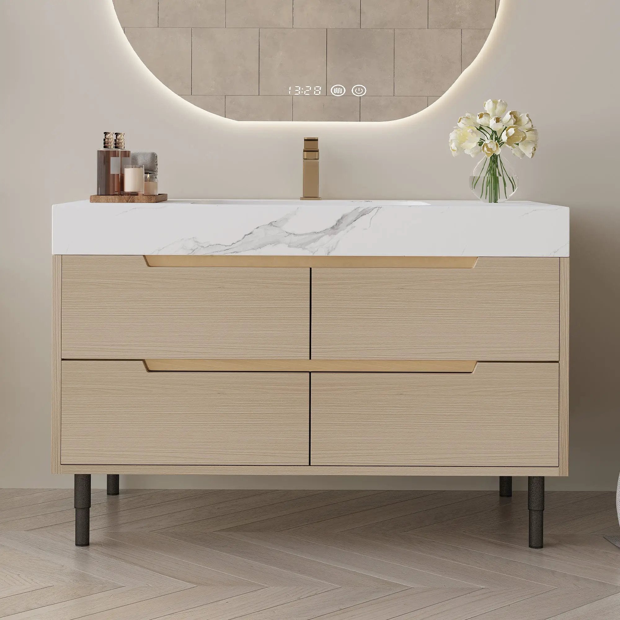 35.4" Modern Bathroom Vanity with Undermount Sink by HouseOfZazla