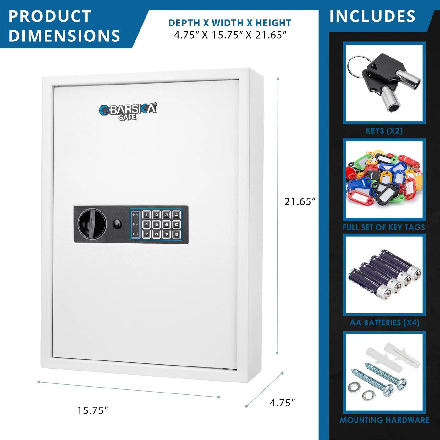 Key Cabinet Digital Keypad Wall Safe by HouseOfZazla