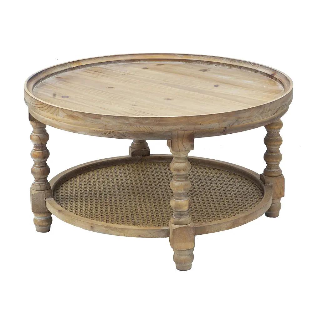 Round 2 Tiered Side Tabel, End Tabel For Lving Room Bedroom Entryway by Unique Piece Furniture