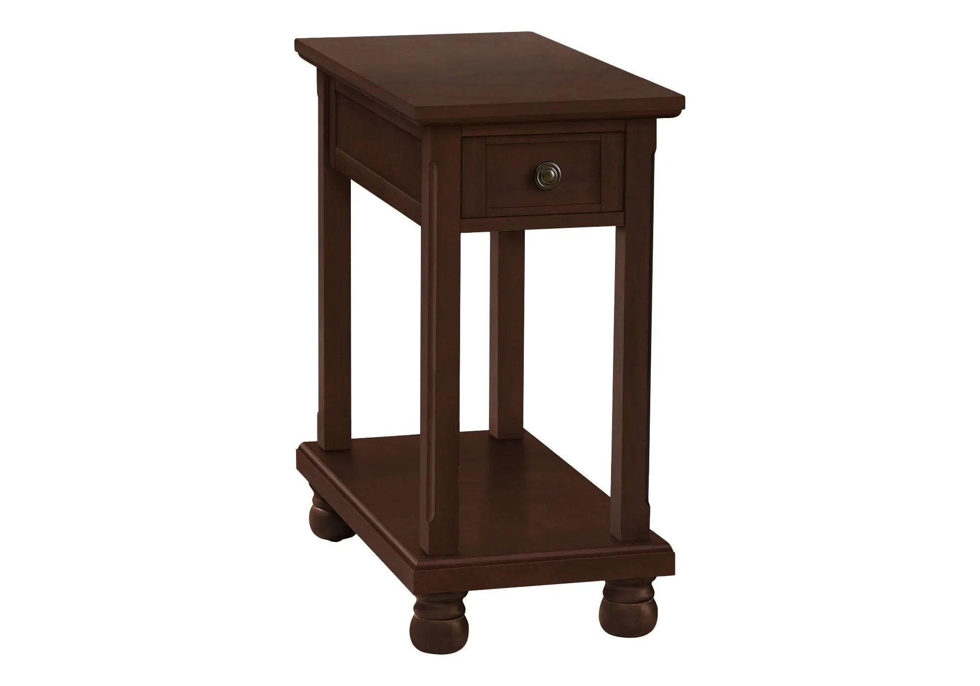 Accent End Table with Storage Drawer in Espresso Finish by HouseOfZazla