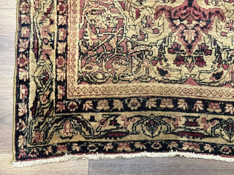 Antique Persian Lavar Rug 3x5, Persian Kerman Rug, Traditional Persian Carpet by Jewel Rugs