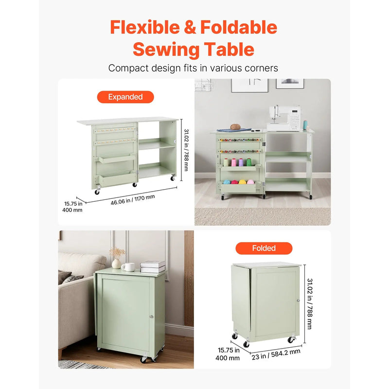 Folding Sewing Table: Multipurpose Craft Station by HouseOfZazla