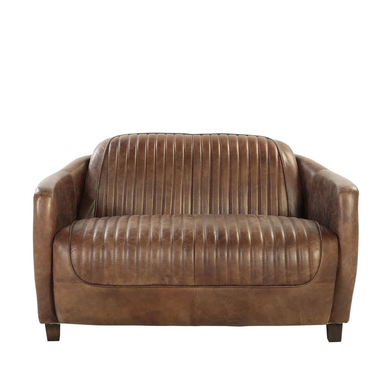 Brancaster - Top Grain Leather Living Room Set - Brown by Unique Piece Furniture