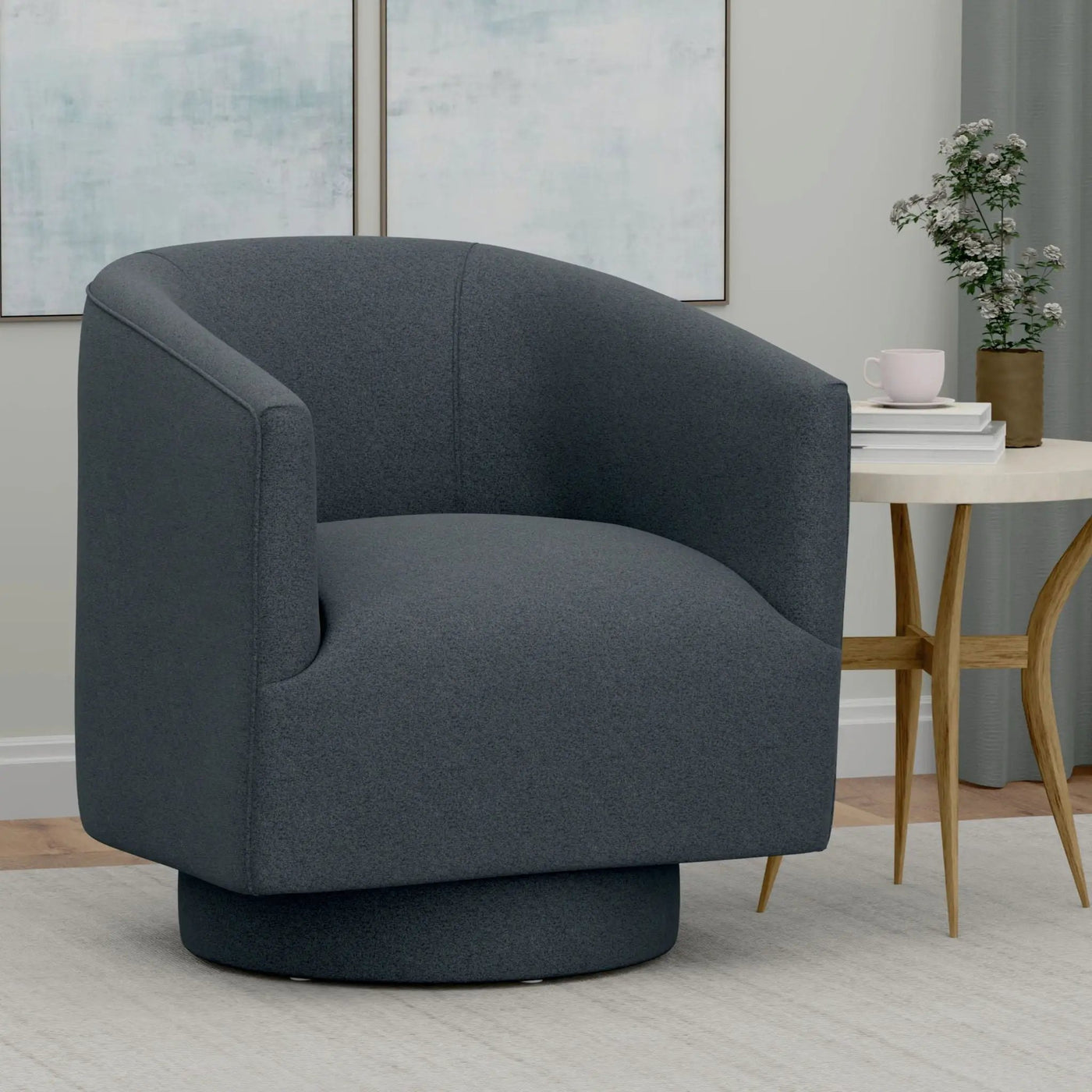 Accent Chair With Swivel Function by HouseOfZazla
