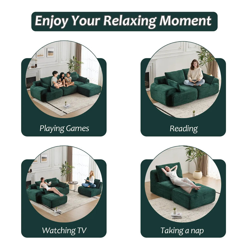 Compressed Sofa, Large Sectional Couches For Living Room by Unique Piece Furniture
