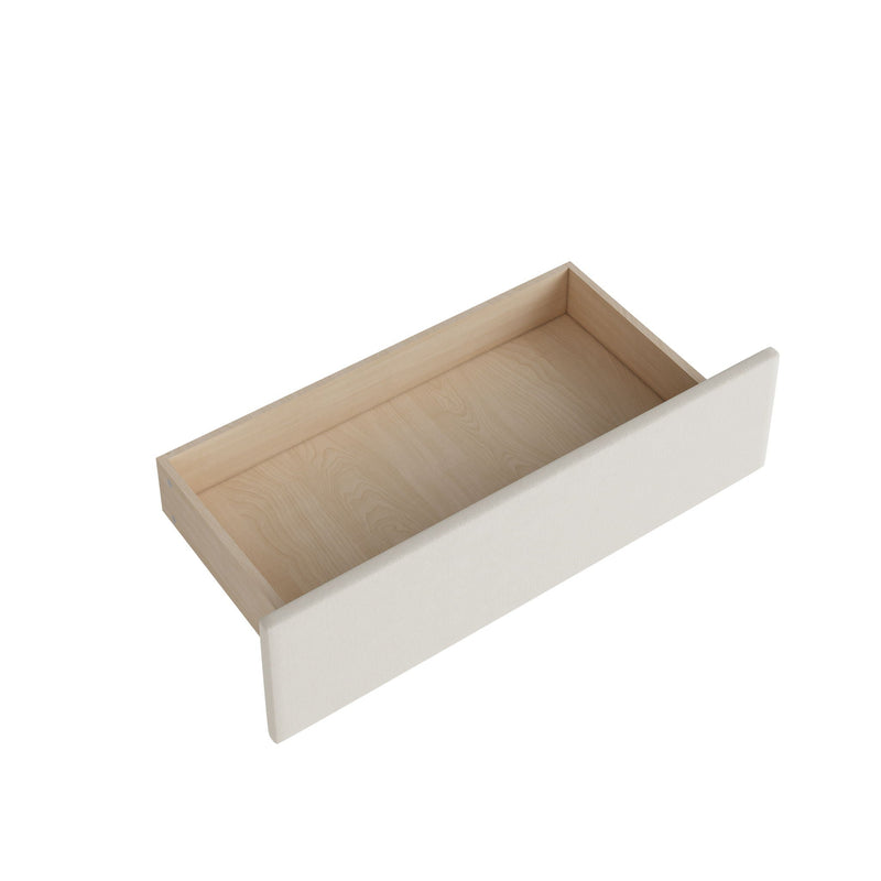 L Shaped Upholstered Platform Bed With Storage And Drawers by HouseOfZazla