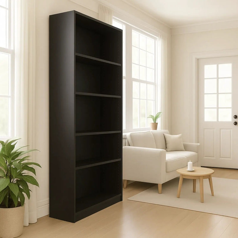 5 Tier Bookshelf Storage Cabinet With Anti-Tip Kit by Unique Piece Furniture