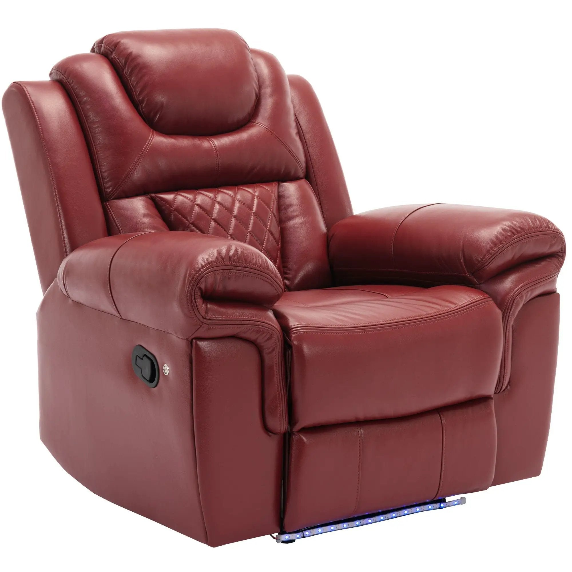 Home Theater Seating Manual Recliner Chair With Led Light Strip For Living Room by Unique Piece Furniture