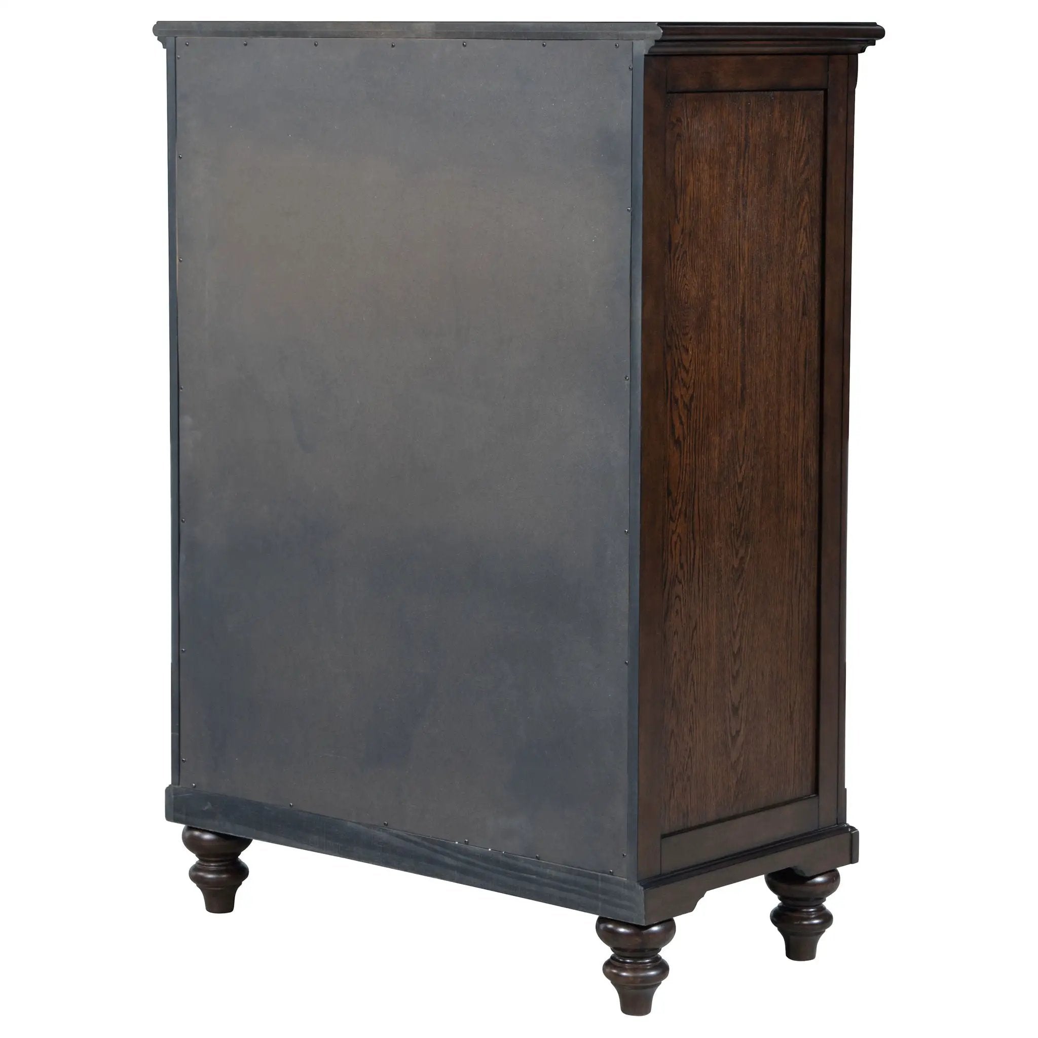 Berwick - 5 Drawer Chest With Felt Lined Top Drawers - Dark Oak