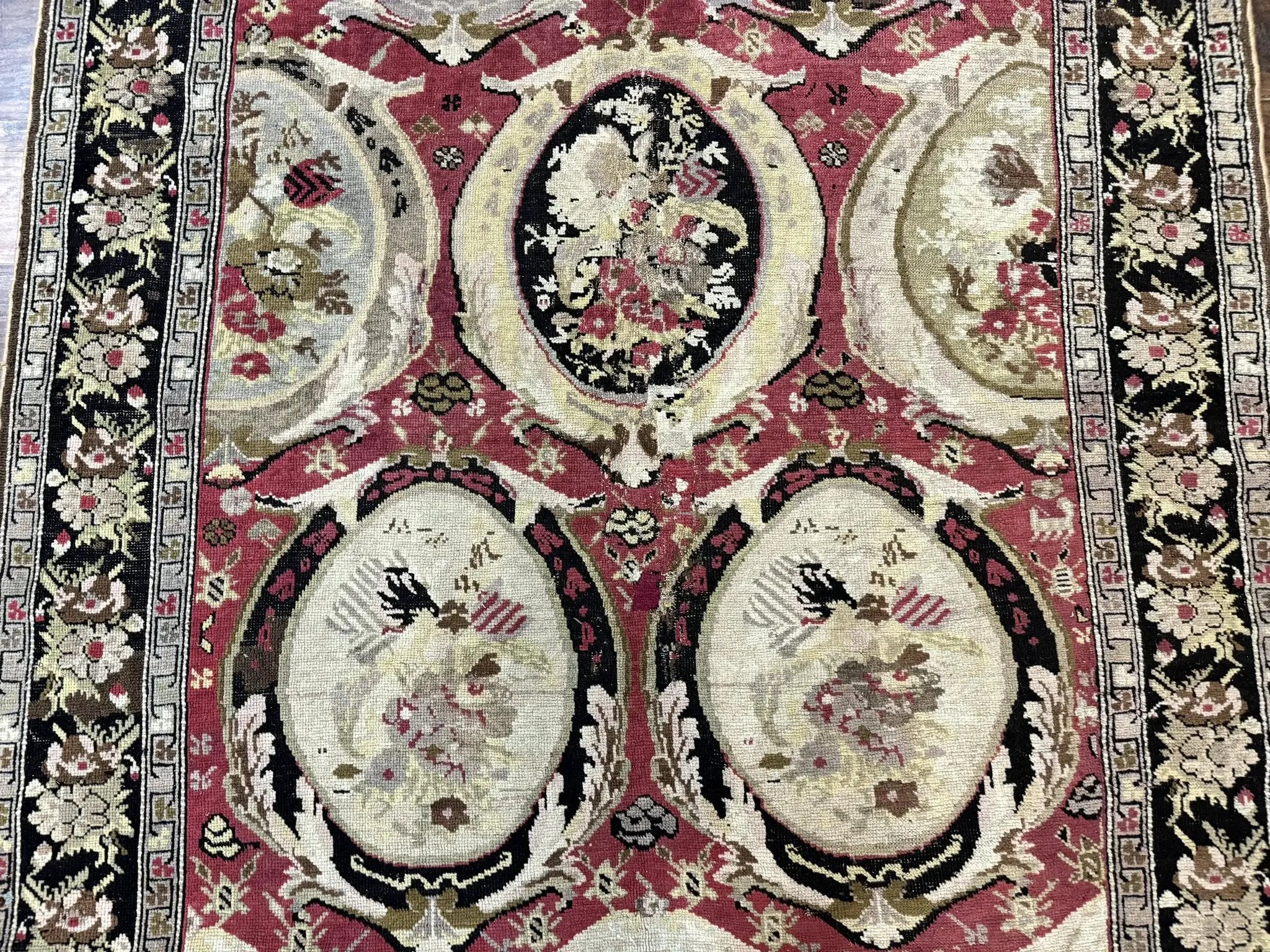 Antique Caucasian Karabakh Rug 5x10 by Jewel Rugs