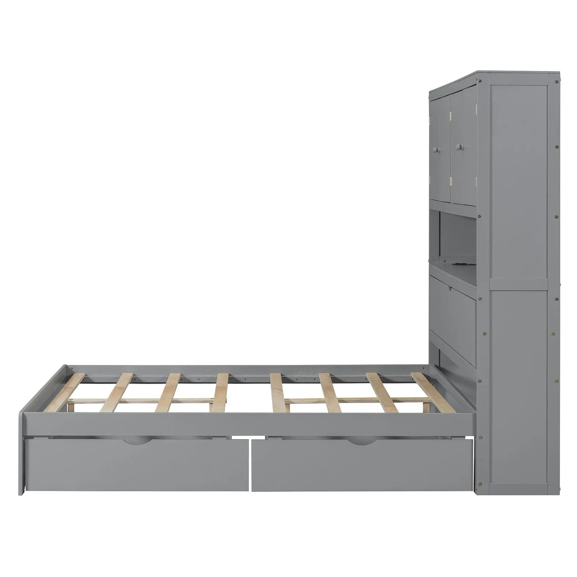 Platform Bed With USB, Storage Headboard & Drawers by Unique Piece Furniture