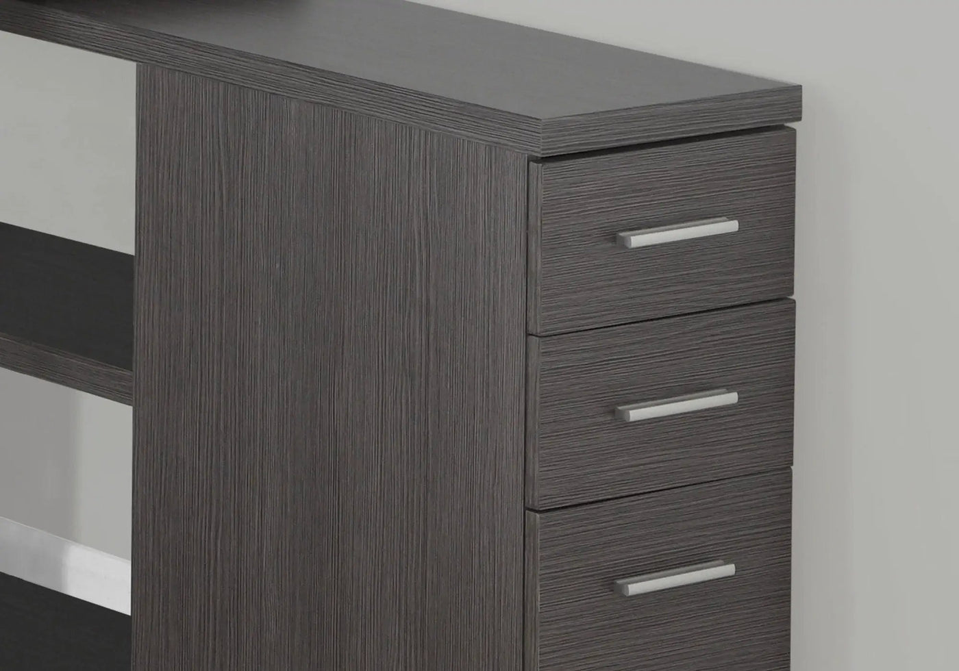 Computer Desk, Home Office, Corner, Left, Right Set - Up, Storage Drawers, L Shape, Laptop, And Contemporary & Modern by Unique Piece Furniture
