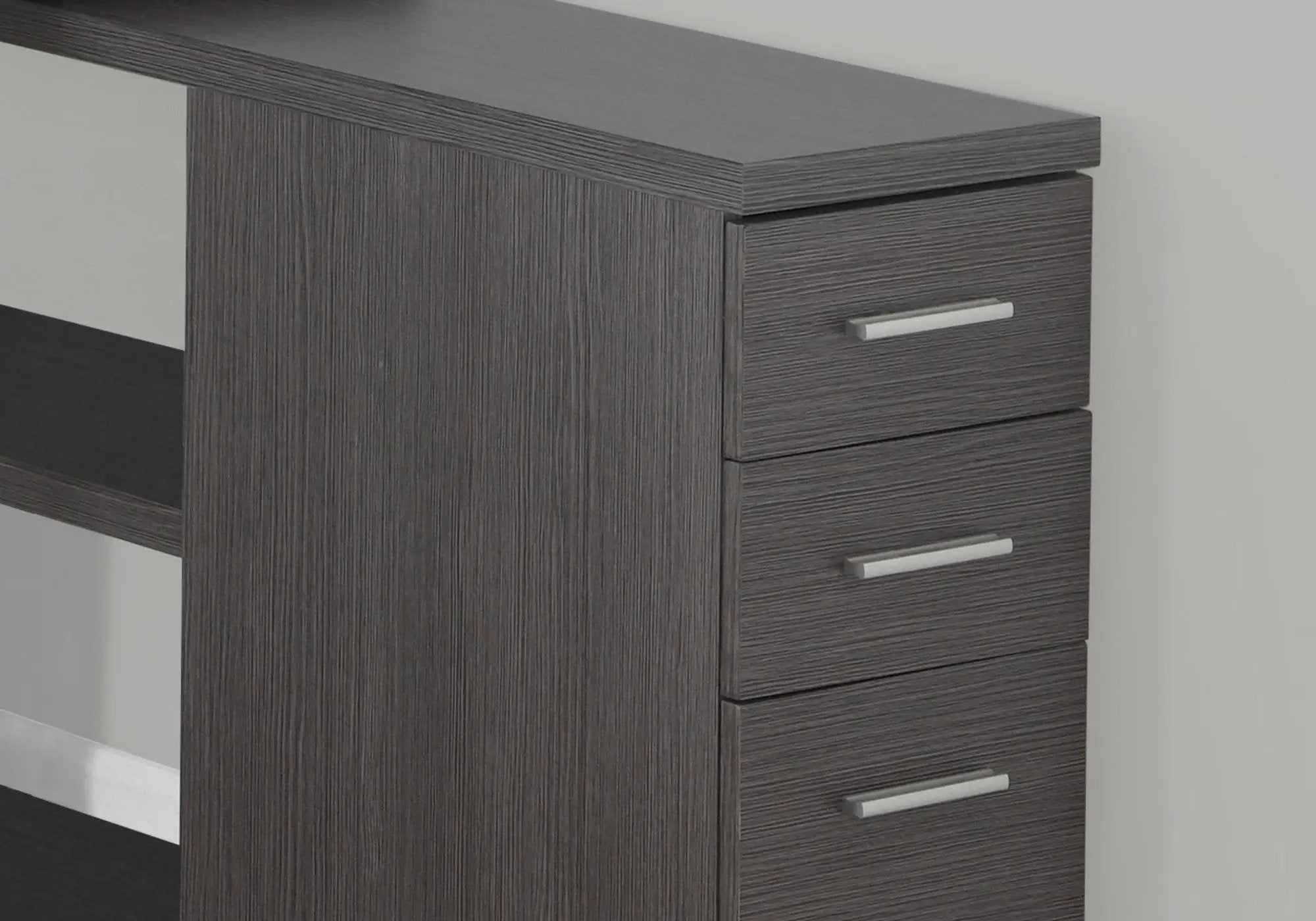 Computer Desk, Home Office, Corner, Left, Right Set - Up, Storage Drawers, L Shape, Laptop, And Contemporary & Modern by Unique Piece Furniture