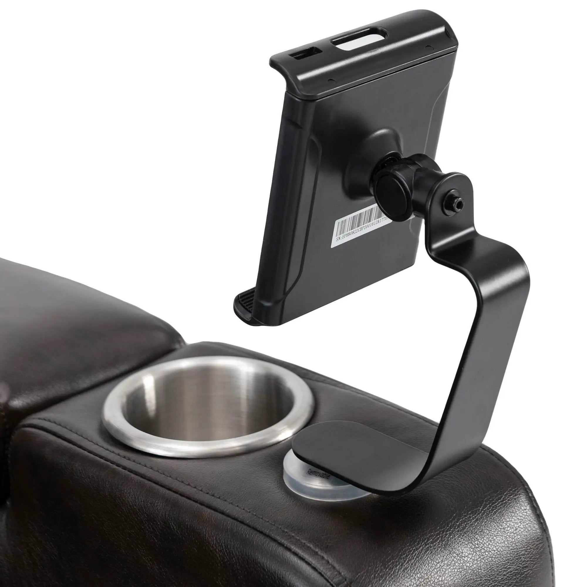 Power Recliner With Storage Arms, Cupholders, Swivel Tray Table And Cell Phone Stand - Brown by HouseOfZazla