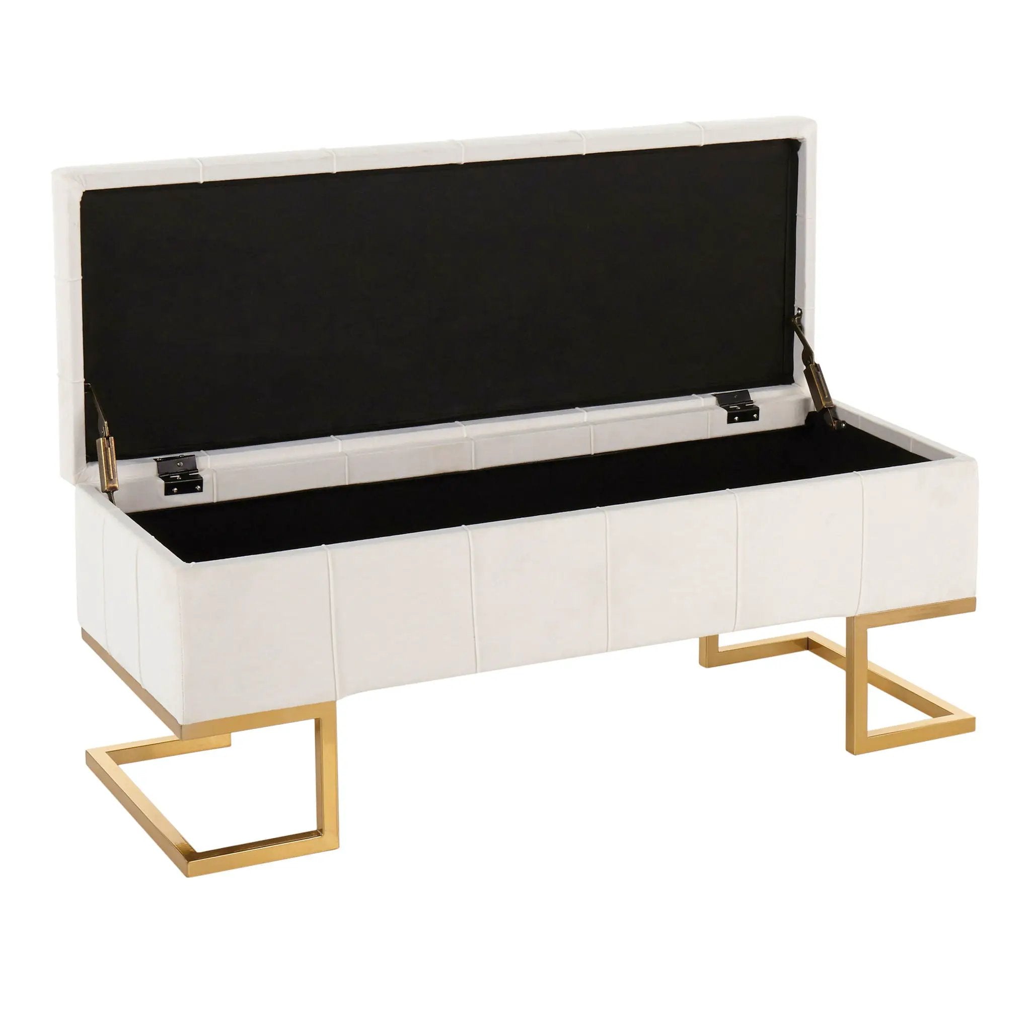 Midas - Contemporary / Glam Storage Bench by HouseOfZazla