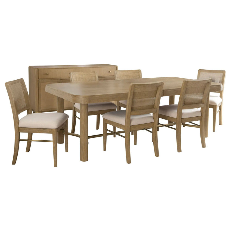 Arini 7-piece Extension Leaf Dining Table Set Sand Wash by Unique Piece Furniture