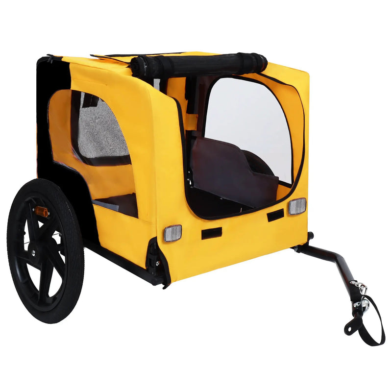 Pet Bike Trailer Dog Cart for Medium Dogs up to 66 lbs by HouseOfZazla