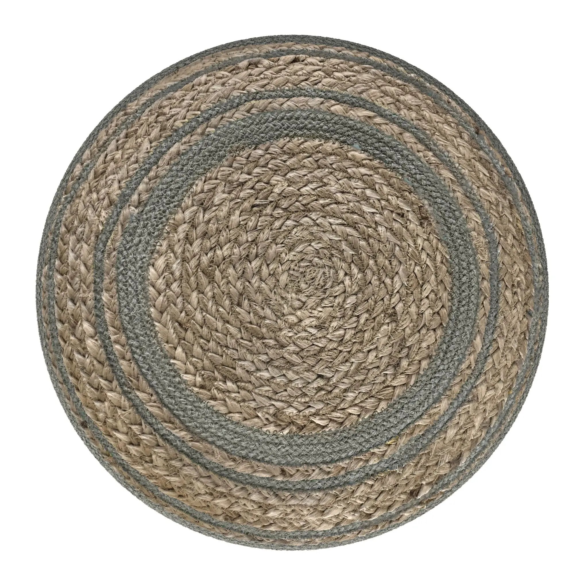 Serena - Handcrafted Round Braided Pouf by Unique Piece Furniture