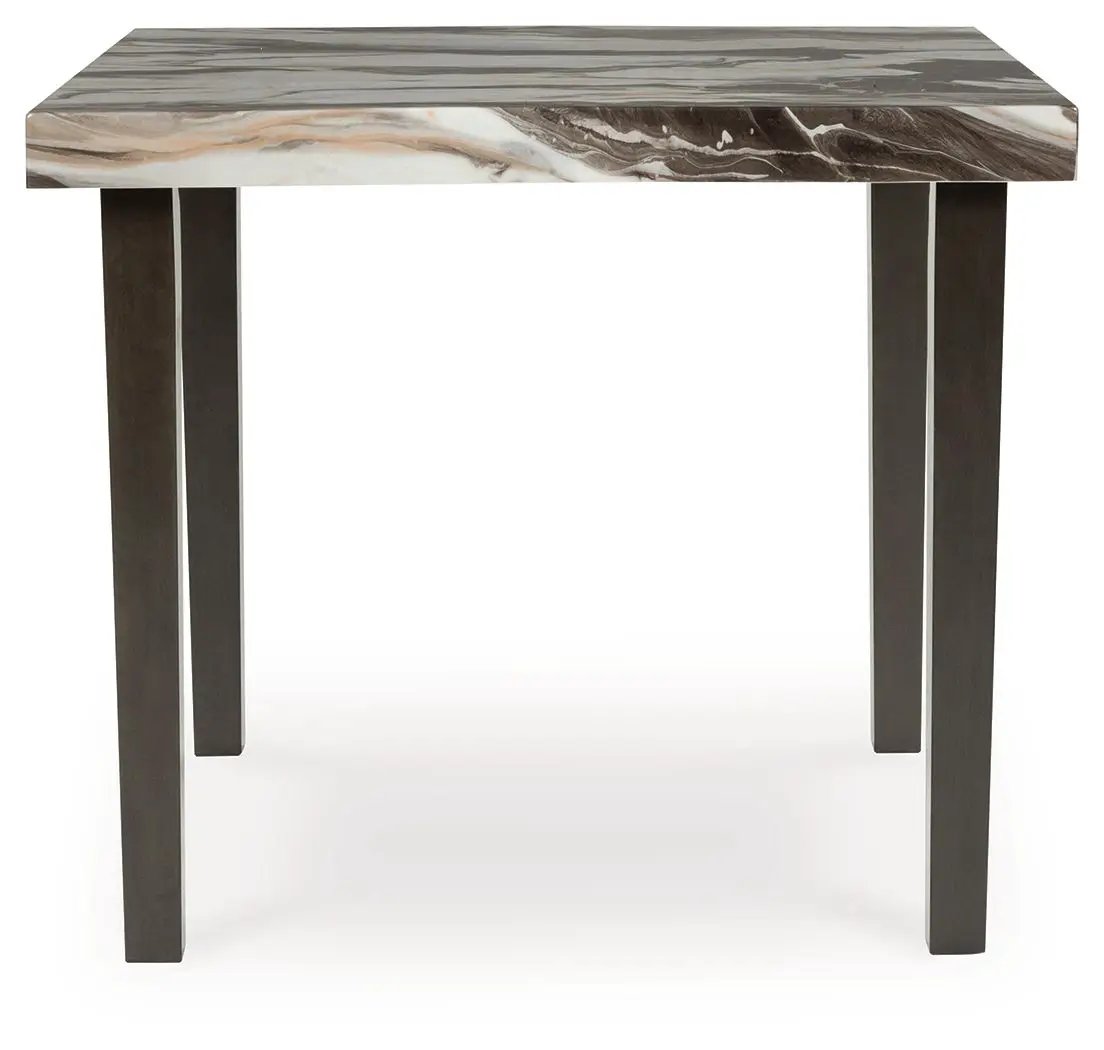 Jeshina - Square Dining Room Counter Table - Dark Brown / Beige by Unique Piece Furniture